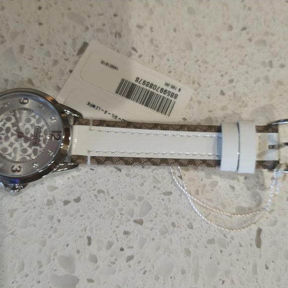 Coach 14501619 classic logo face watch genuine coach watch plus bonus main image 4